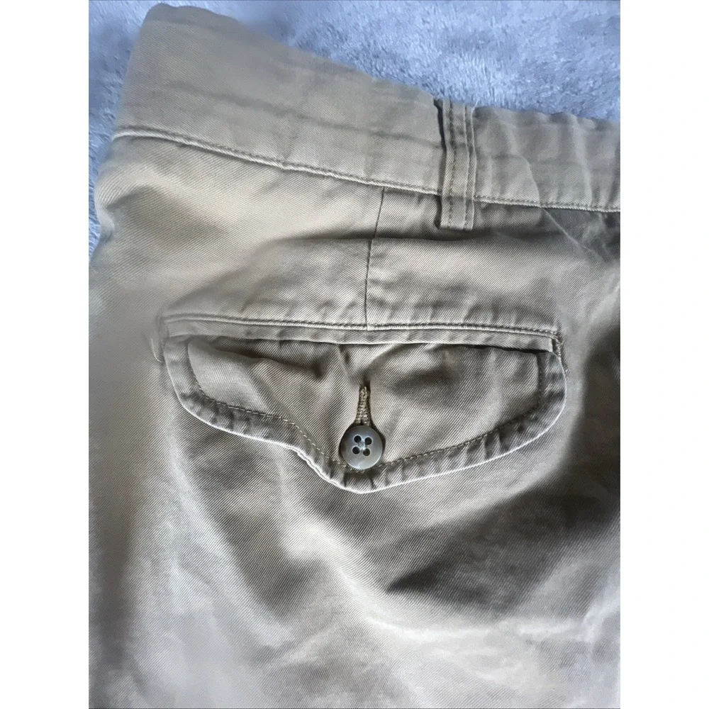 Vintage Polo Ralph Lauren Pants Mens 35/30 Khaki Andrew Tan Double Pleated Chino